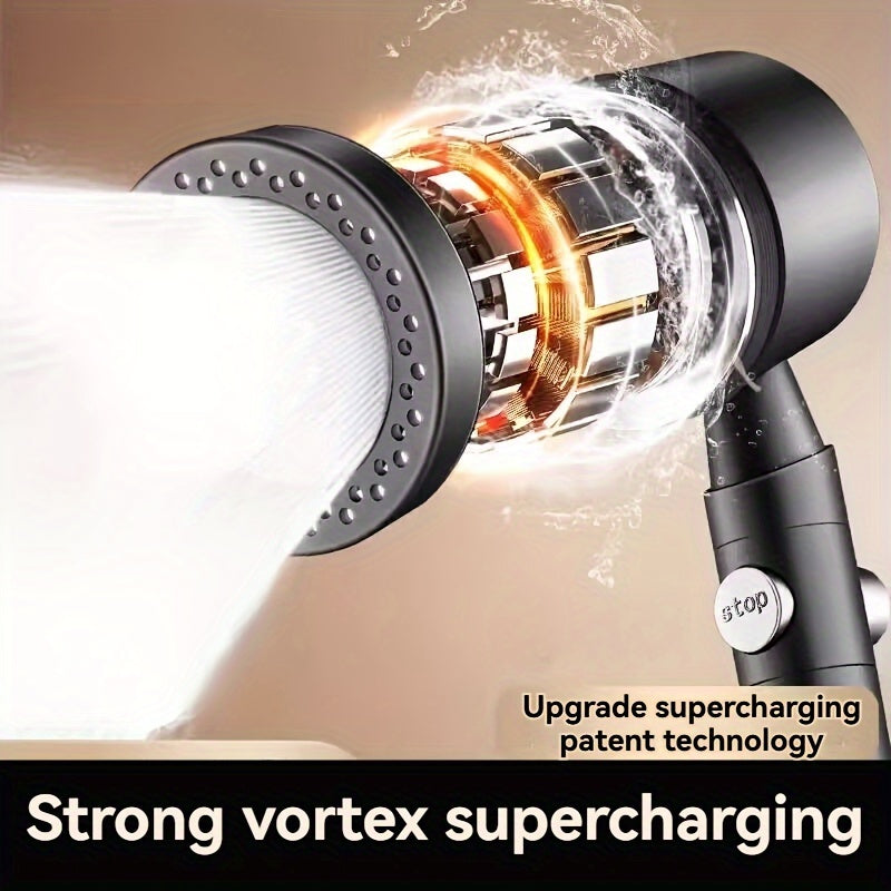 Luxurious Handheld Shower Head, 5 Adjustable Modes, Polished TJR8F1R