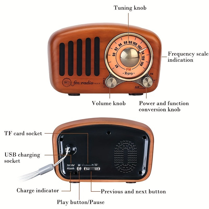 Walnut Radio R919- HMT17WR