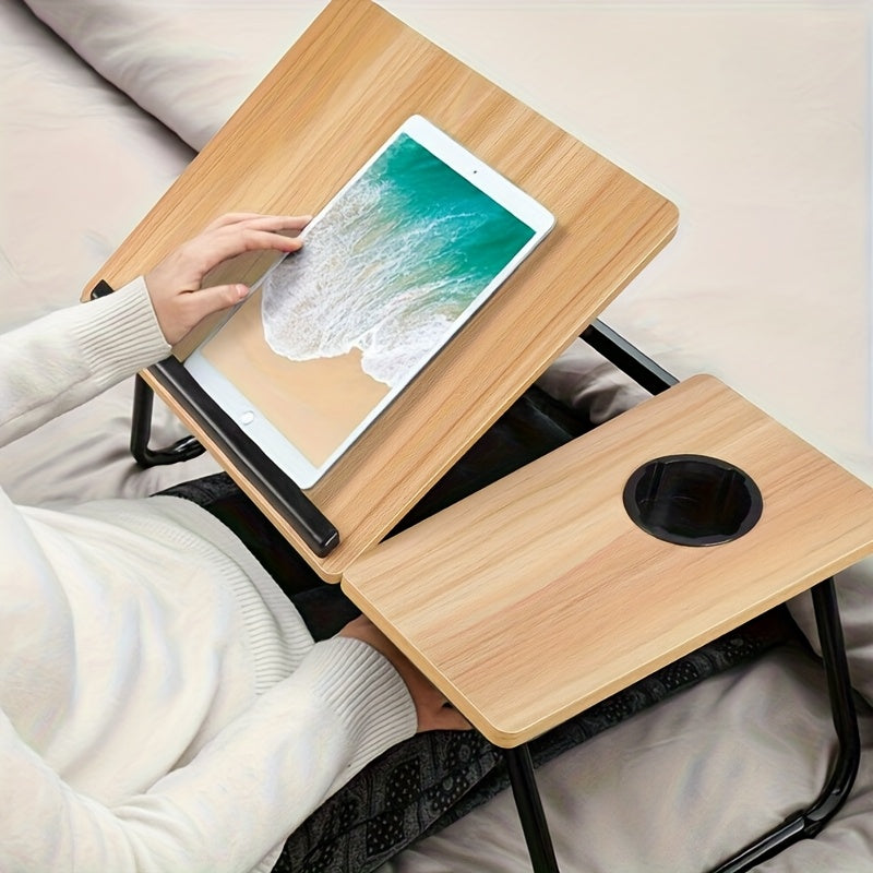 Foldable Laptop Desk with Cup Holder- HMT17FD