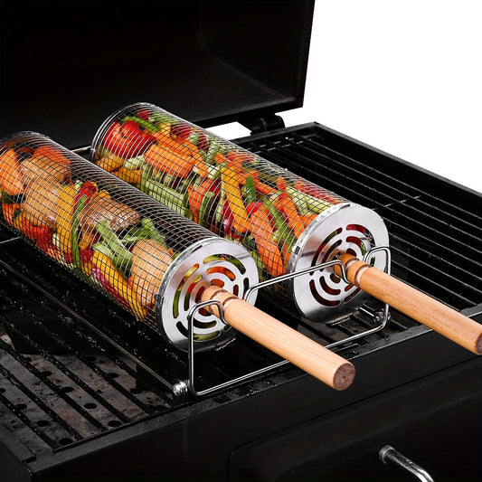 Stainless Steel Rolling Grill Baskets