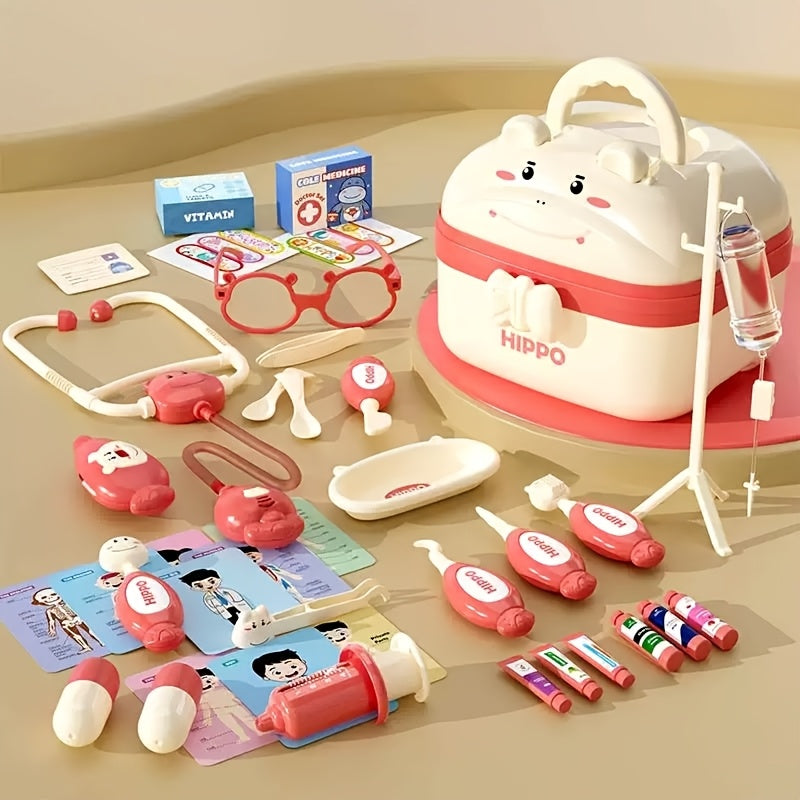 Children's Play Doctor Kit with Small Equipment & Storage Box TJR7Q3Y