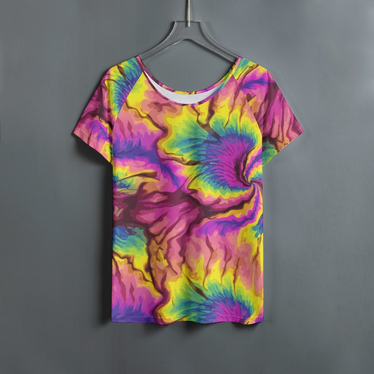 Chaos & Cosmic Bloom All-Over Print Raglan — Boundless Bleeds Series