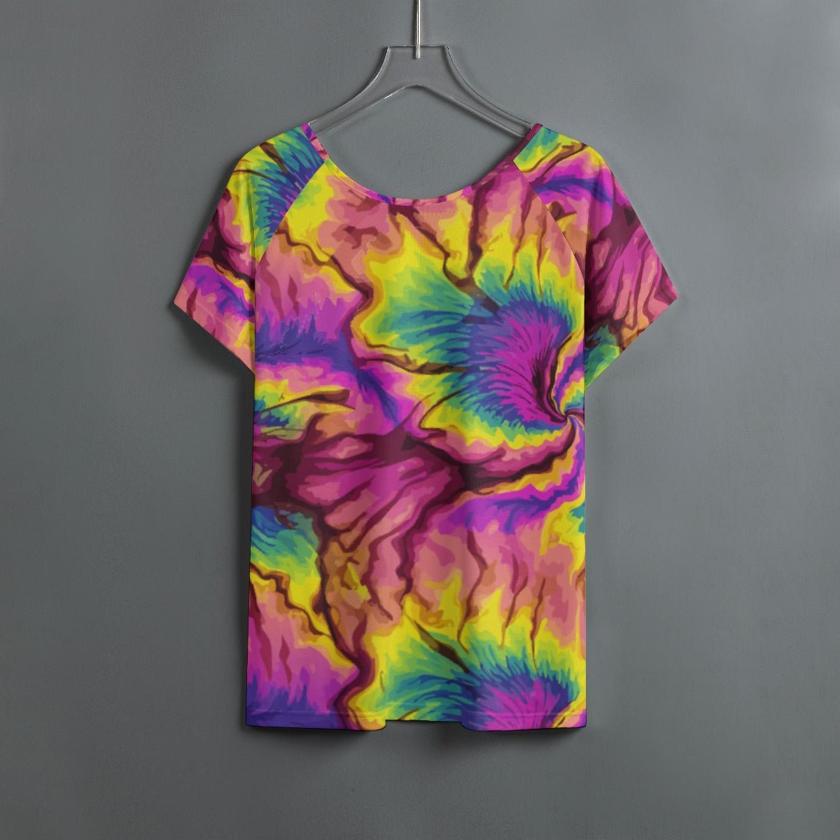 Chaos & Cosmic Bloom All-Over Print Raglan — Boundless Bleeds Series
