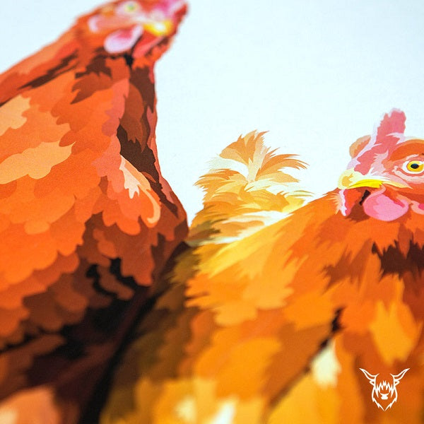 Row of Chickens
