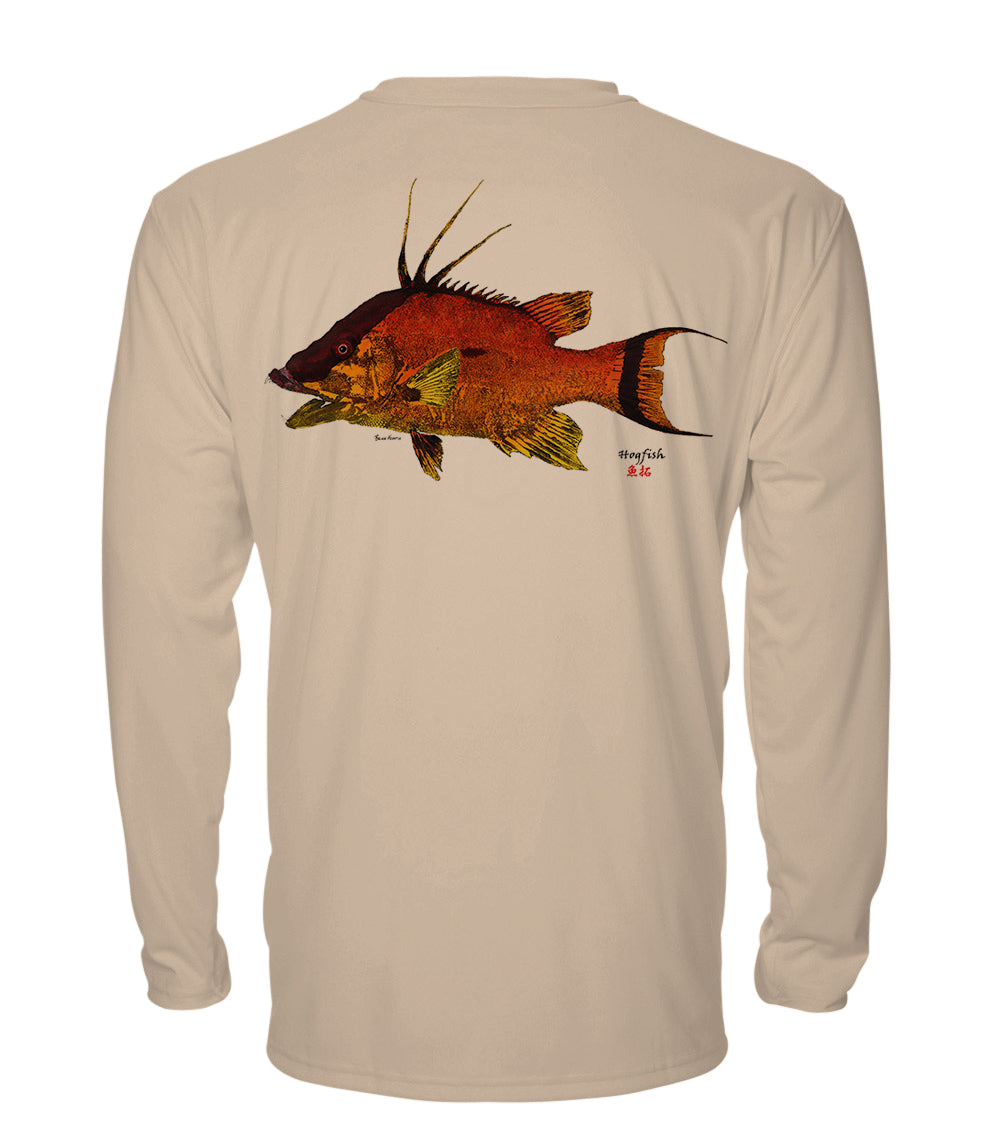 Florida Hogfish - chillBRO® by Denali Mens Long Sleeve Sun Protective Shirt