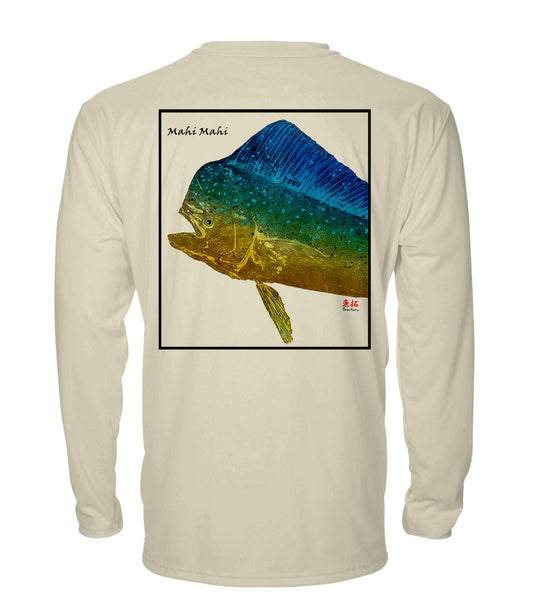Mahi Bull Head - chillBRO® by Denali Mens Long Sleeve Sun Protective Shirt