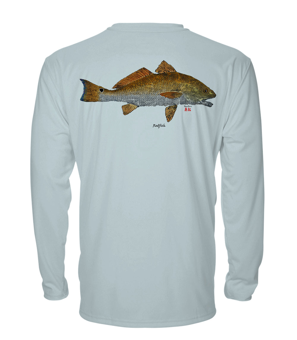 Small Redfish - chillBRO® by Denali Mens Long Sleeve Sun Protective Shirt