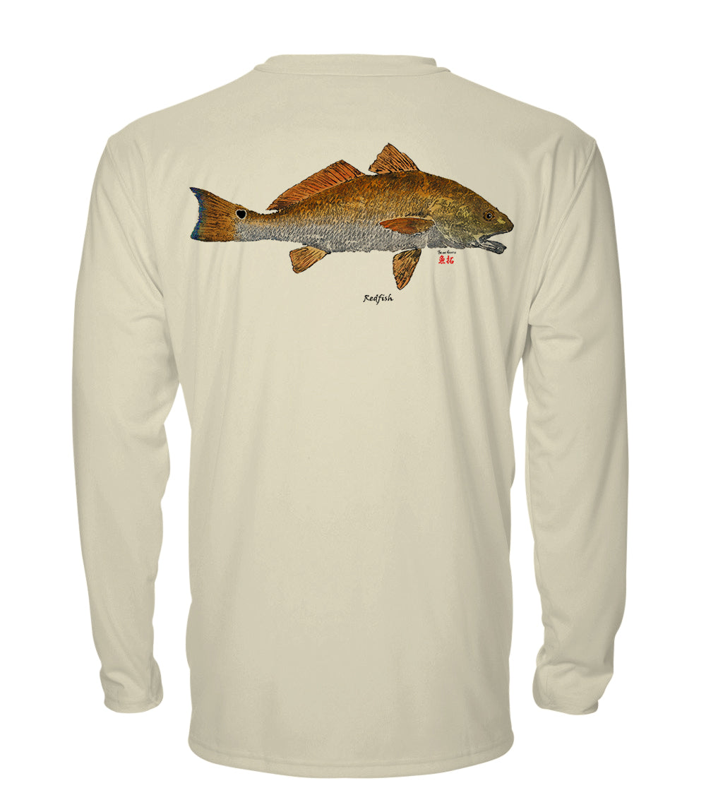 Small Redfish - chillBRO® by Denali Mens Long Sleeve Sun Protective Shirt