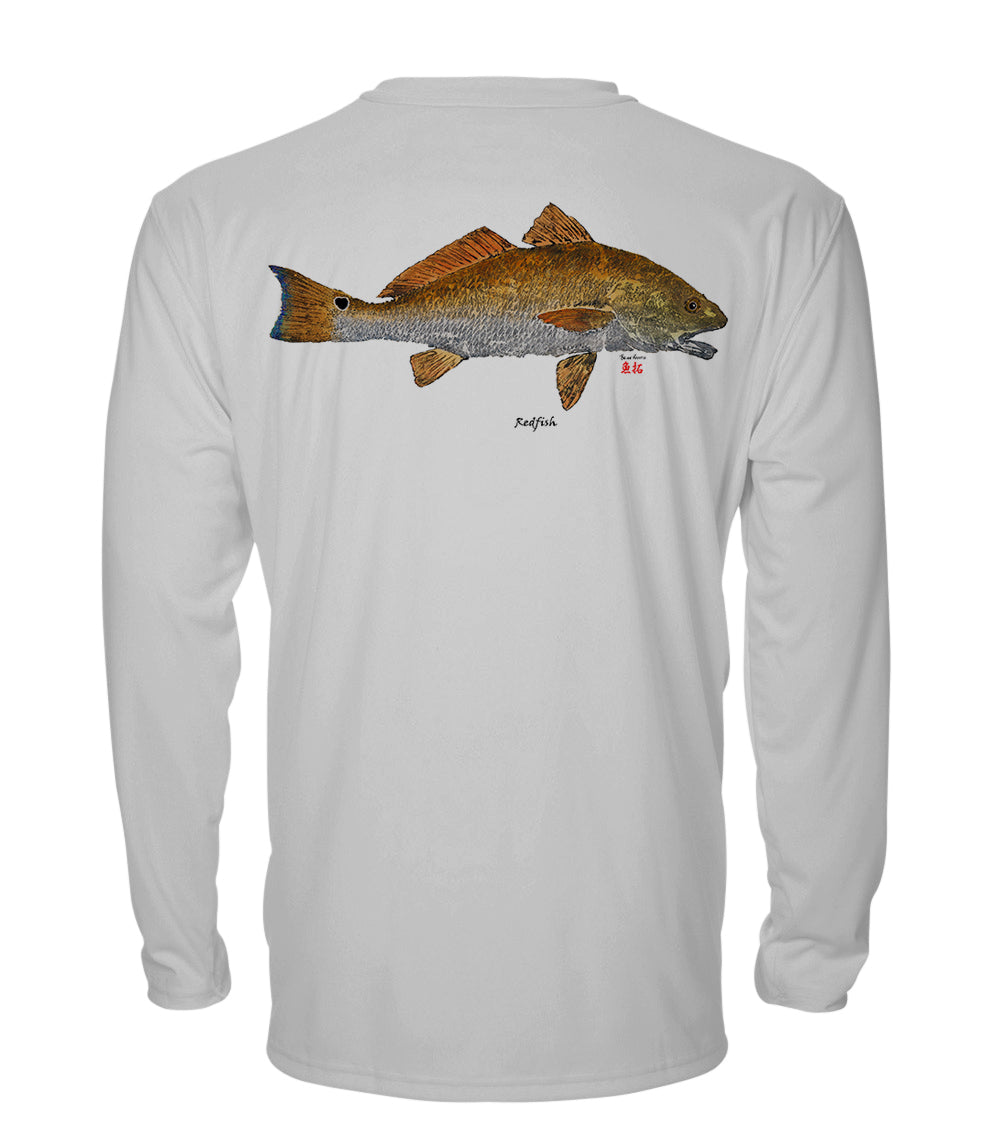 Small Redfish - chillBRO® by Denali Mens Long Sleeve Sun Protective Shirt