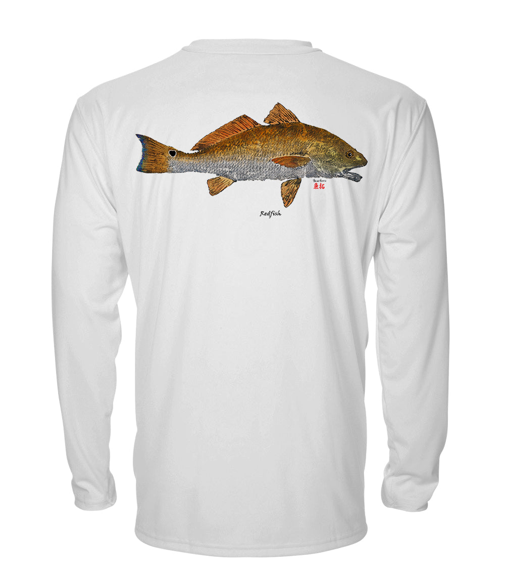 Small Redfish - chillBRO® by Denali Mens Long Sleeve Sun Protective Shirt