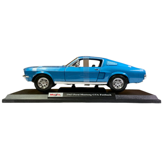Maisto Special Edition 1/18 Scale Die Cast Metal 1967 Ford Mustang GTA Fastback
