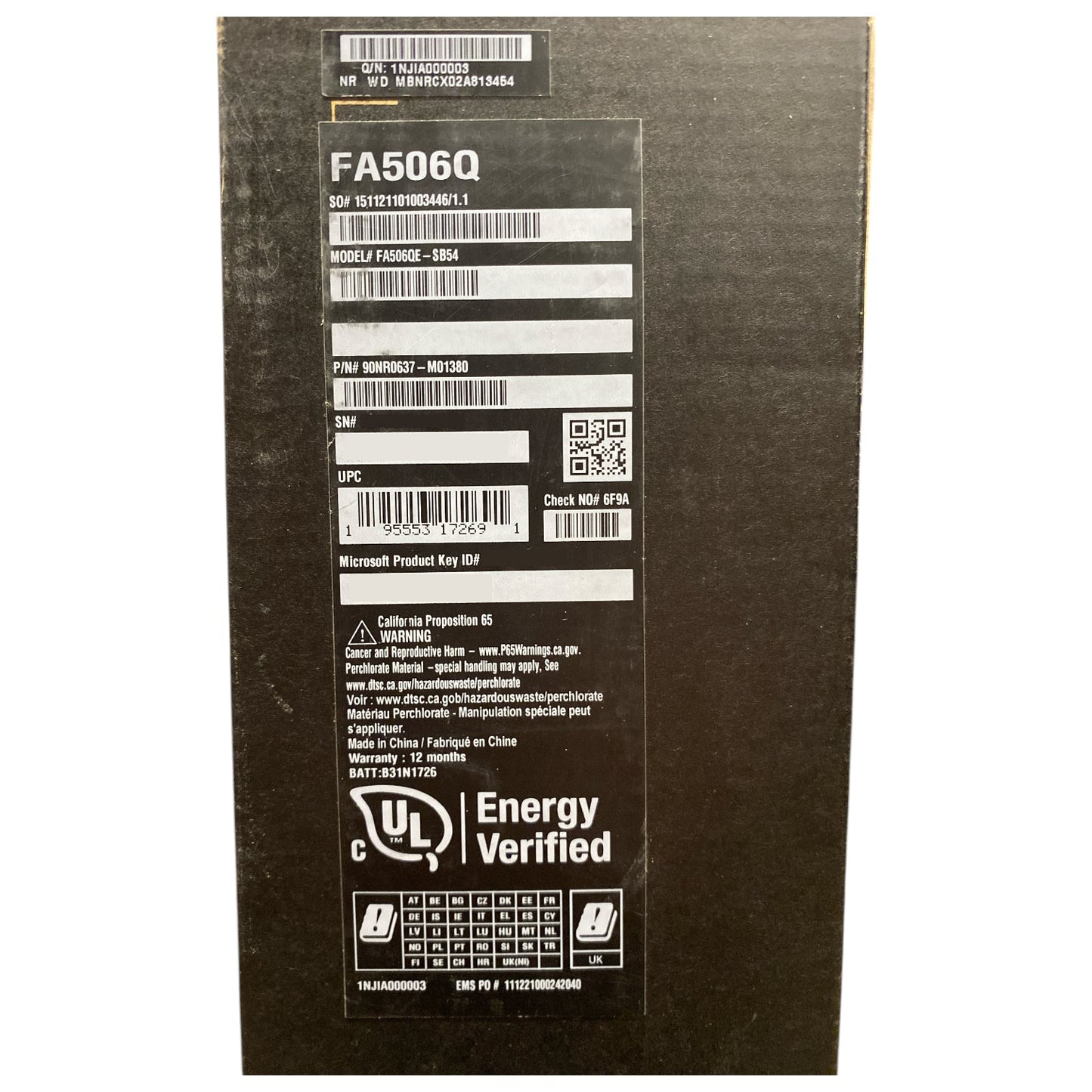 ASUS Tuf Gaming A15 Laptop 15.6" GeForce RTX 3050Ti 16GB DDR4 512GB SSD Ryzen 5