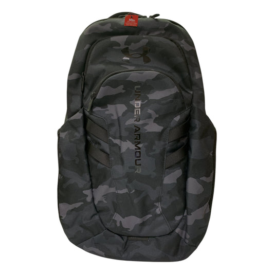 Under Armour UA Hustle 6.0 Pro Backpack, Adult, Black/Castlerock Camo