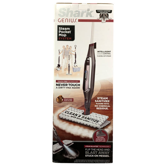 Shark Genius Steam Pocket Mop System, With Steam Blaster & Touch-Free Technology