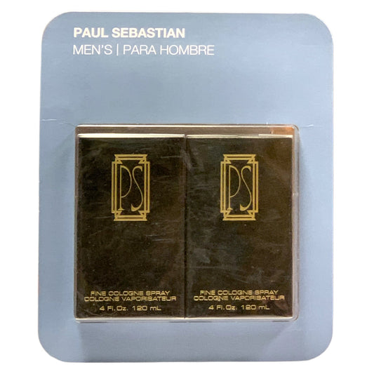 Paul Sebastian Men's Cologne Spray, 4oz. 2 pack, Notes of Amber, Oakmoss & Sage