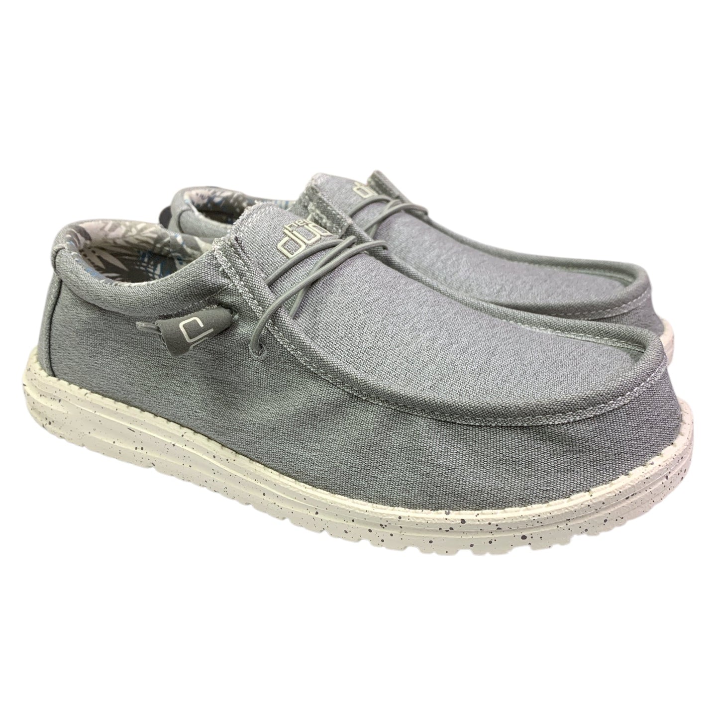 Hey Dude Men's Wally Stretch, Canvas Lightweight Moc-Toe Slip-Ons