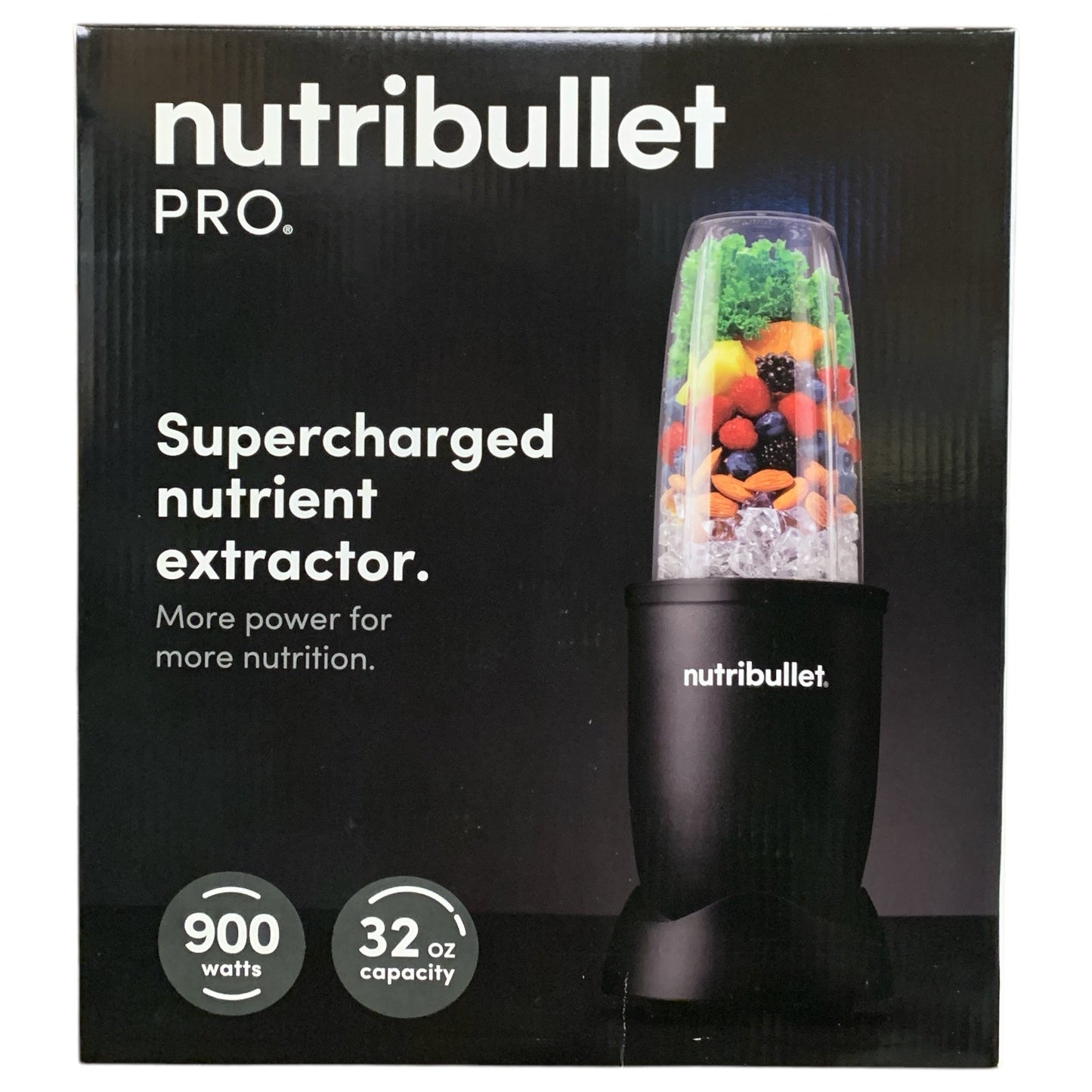 Nutribullet Pro 900-Watt Personal Blender System, 8pc Matte Black