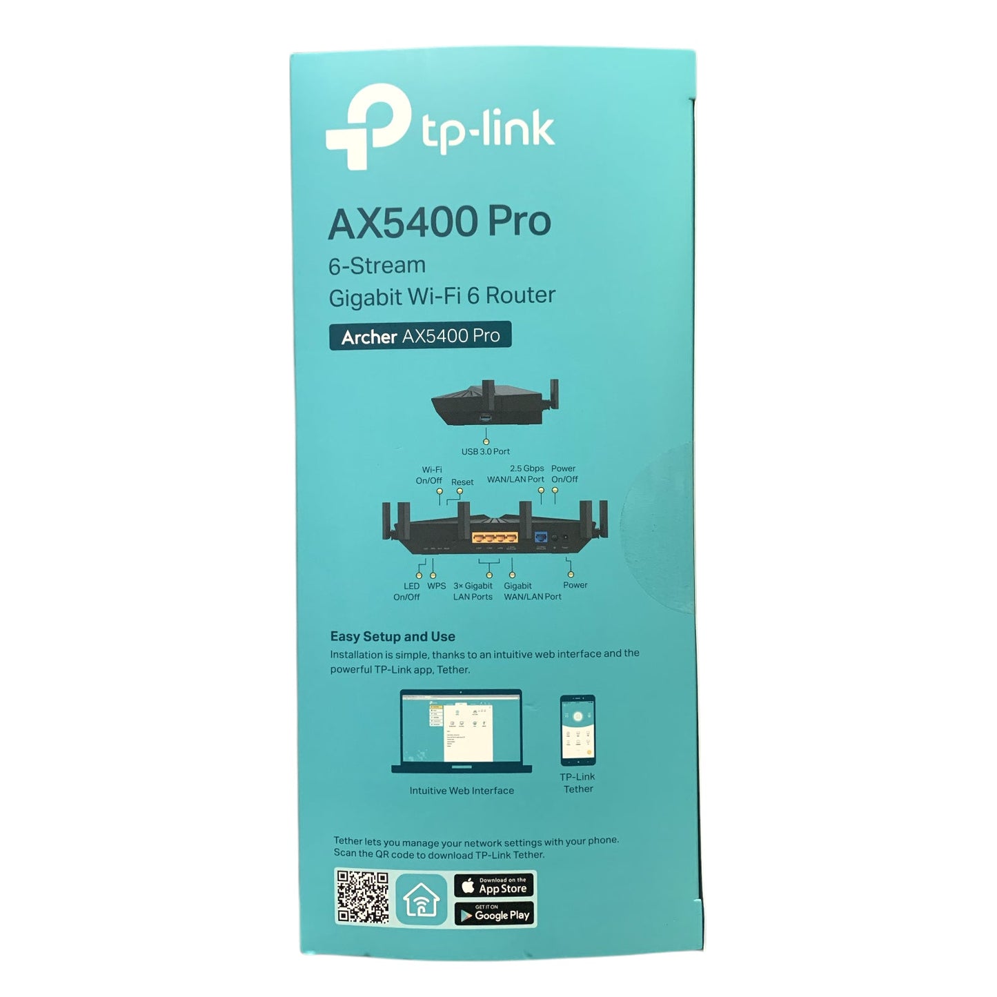 TP-Link Archer AX5400 Pro 6-Stream Gigabit Wi-Fi 6 Router, OneMesh