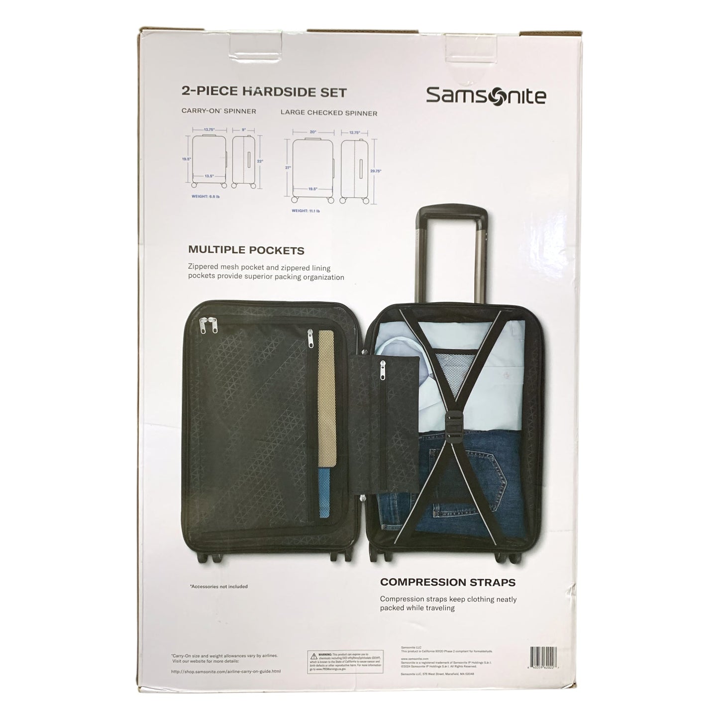 Samsonite Ridgeway Hardside 2-Piece Spinner Luggage Set