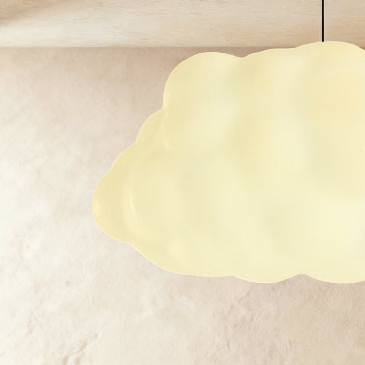 Modern Cloud Pendant Light With Soft Fiber Cotton Shade
