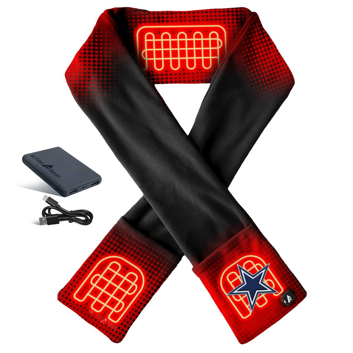 ActionHeat Dallas Cowboys 5V Battery Heated Scarf