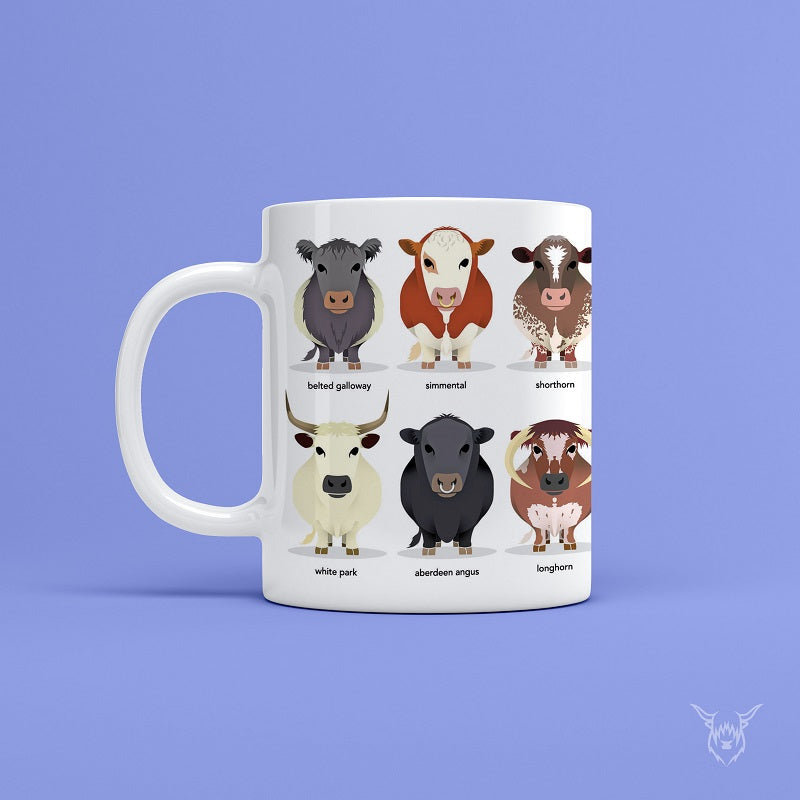 Cow Breeds Mug
