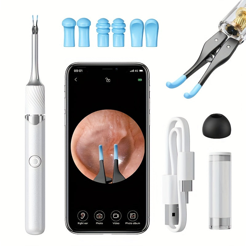 FONSI Smart Ear Wax Removal Kit with Camera and Wireless Otoscope TJR2V5Q