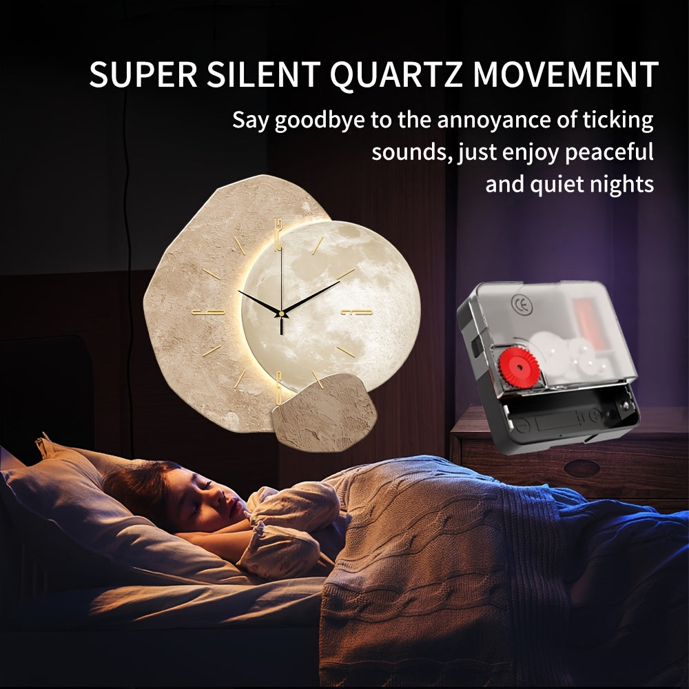 Minimalist Moon Phase Wall Clock- HMT17WC