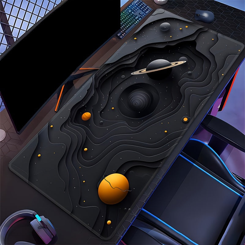 Galactic Space Planet Gaming Mouse Pad, Large TJR6L7P