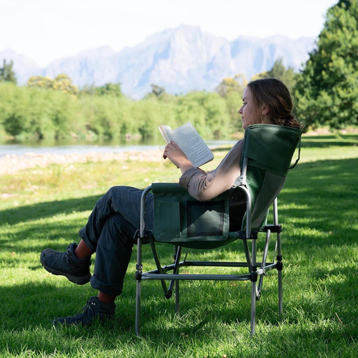 Naturehike HIGHLAND Director Chair Portable Ultralight Foldable Directors Seat up to 150kg Max Load Camping Outdoor Heavy Duty Folding Nature Hike