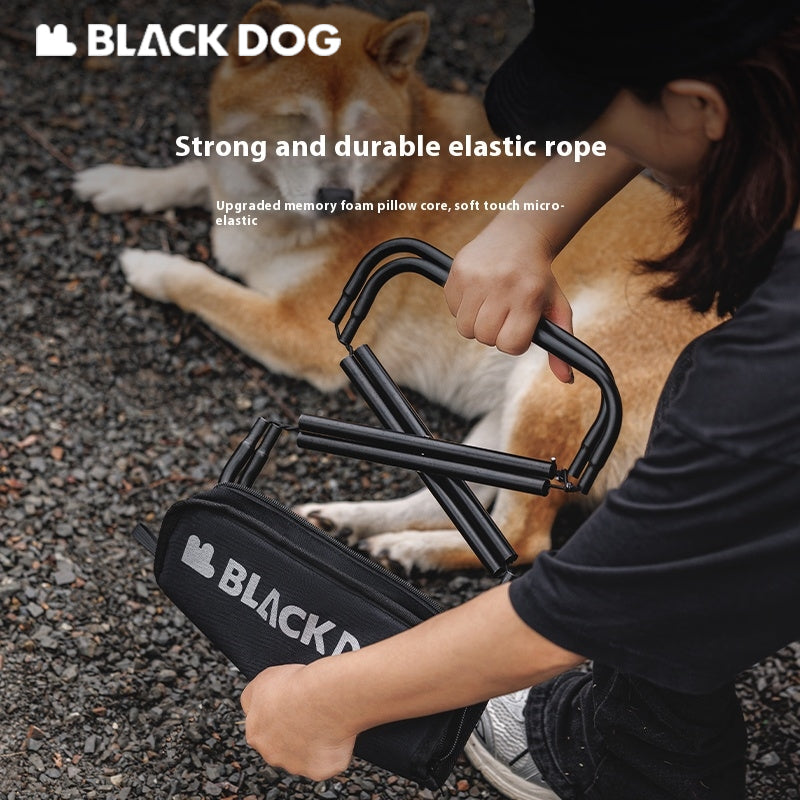 BLACKDOG Portable Folding Stool Ultralight Foldable Storage Seat Camping Fishing Mini Chair Outdoor Load 120kg 6061 Aluminum Alloy 600D Oxford Cloth