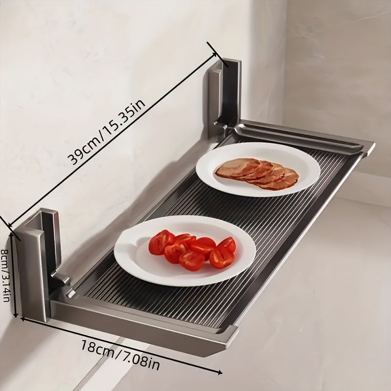WallMounted Folding Kitchen Rack-B411