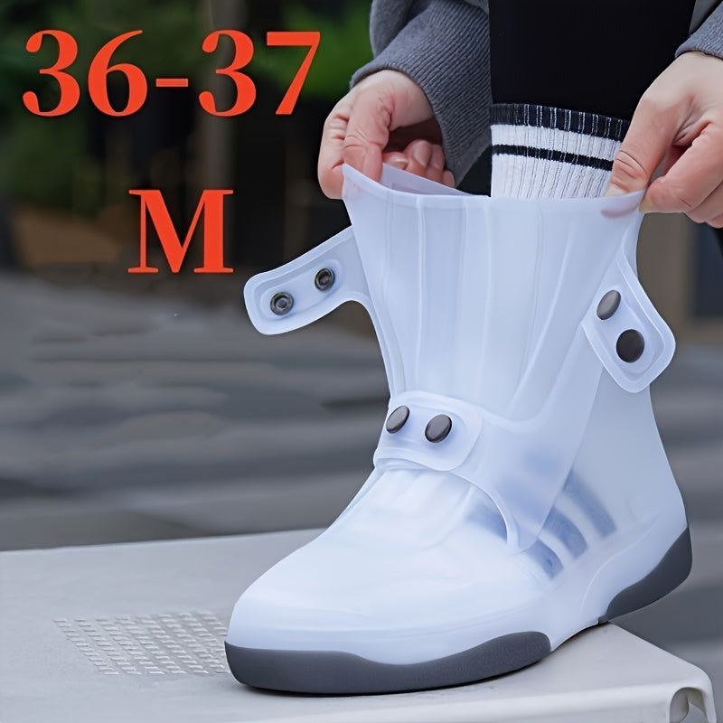 Dual-Tone Waterproof Shoe Covers, Anti-Slip Grip TJR6L7P