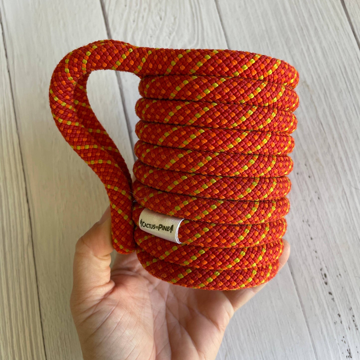 Cactus to Pine - Can Cozie - Upcycled Rock Climbing Rope