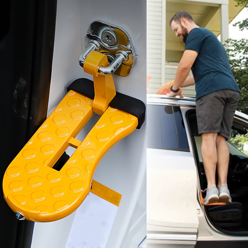 Foldable Car Door Step, Safety Hammer Included TJR5M8P
