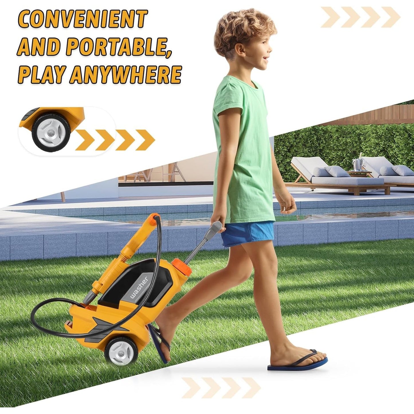 Multifunction Toy Spray Car Wash Set-M0JL