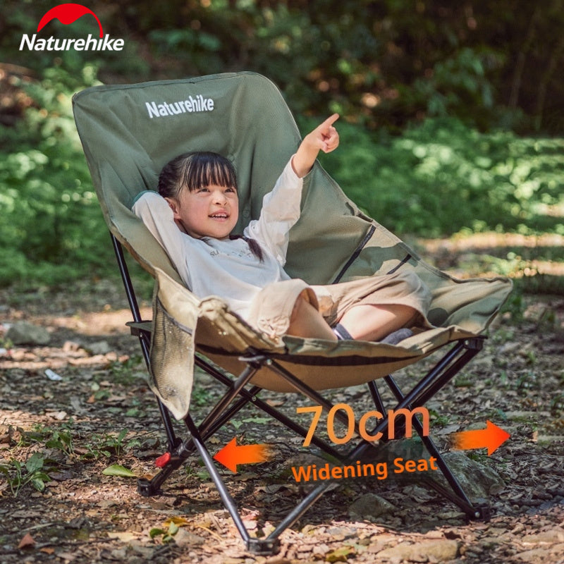 Naturehike SEA STAR 001 Camping Moon Chair Outdoor Push-up High Back Portable Folding Adjustable Lounge Chair Picnic Leisure Seat Bearing 120KG