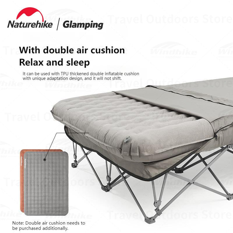 Naturehike Camping Wide Bed Frame Folding For Air Foam Mattress 200kg Max Load Heightened Inflatable Double Queen Size Air Bed Bracket XJC13