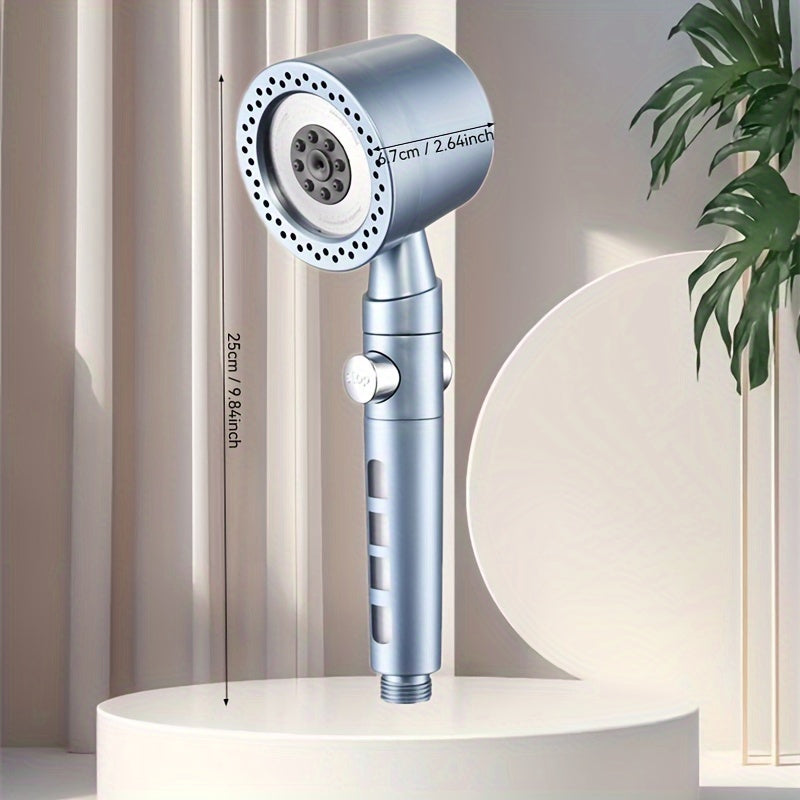 Luxurious Handheld Shower Head, 5 Adjustable Modes, Polished TJR8F1R