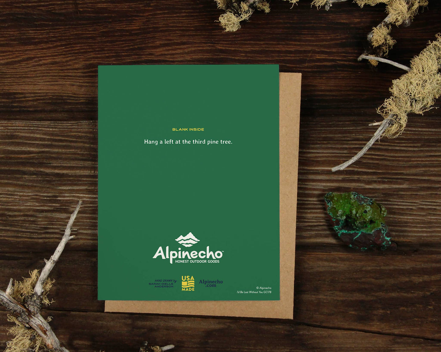 Alpinecho - I'd Be Lost Without You Greeting Card