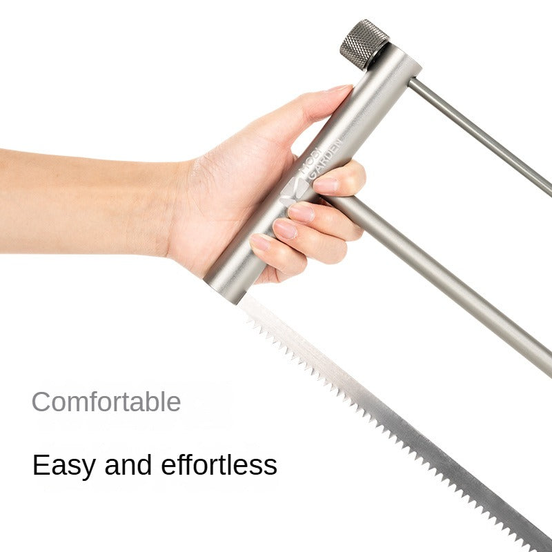 Mobi Garden Outdoor Portable Saw Ultralight Foldable Hand Saw Hacksaw Folding Wood Log Bush Camping Tool Crafting Only 243g With Storage Bag