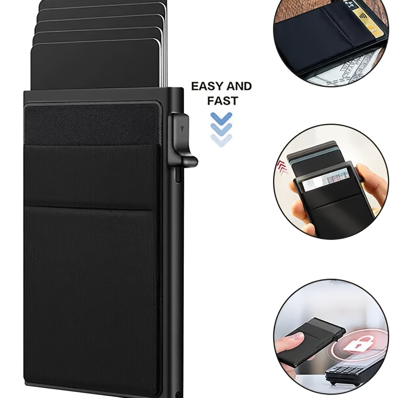 Metal RFID Blocking Card Holder- HMT24CH