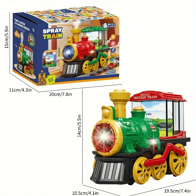 Green Light Music Spray Train, Electric Toy TJR6D8P