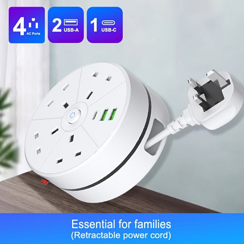 Multifunctional Power Strip with USB  TypeC-O4VF