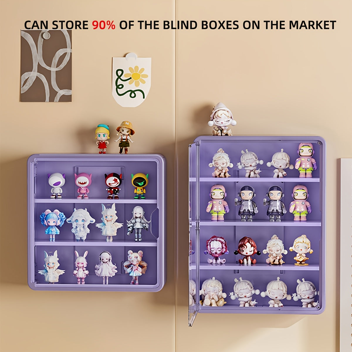 PET Material Wall-Mounted Hand Organizer Display Case - SF3K