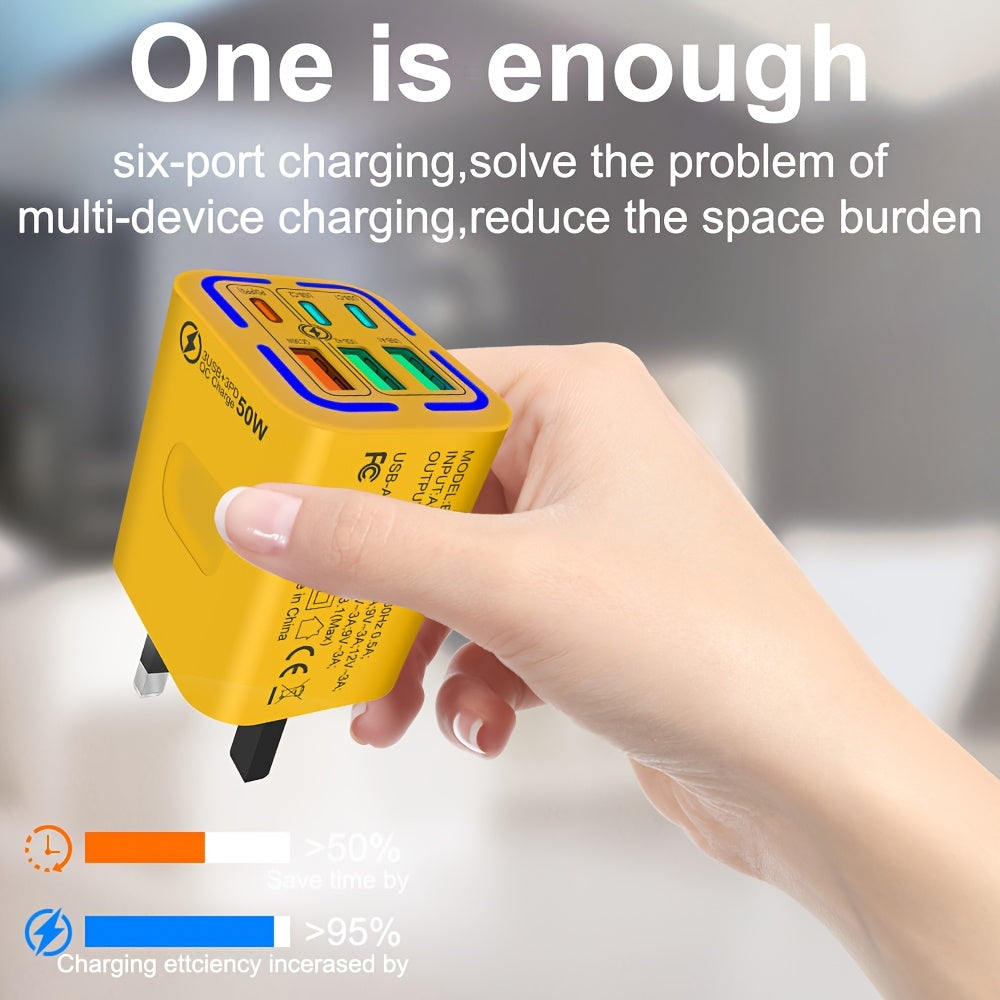 KAXOE 50W Fast Charging USB C Charger, QC 3.0 TJR3P9X