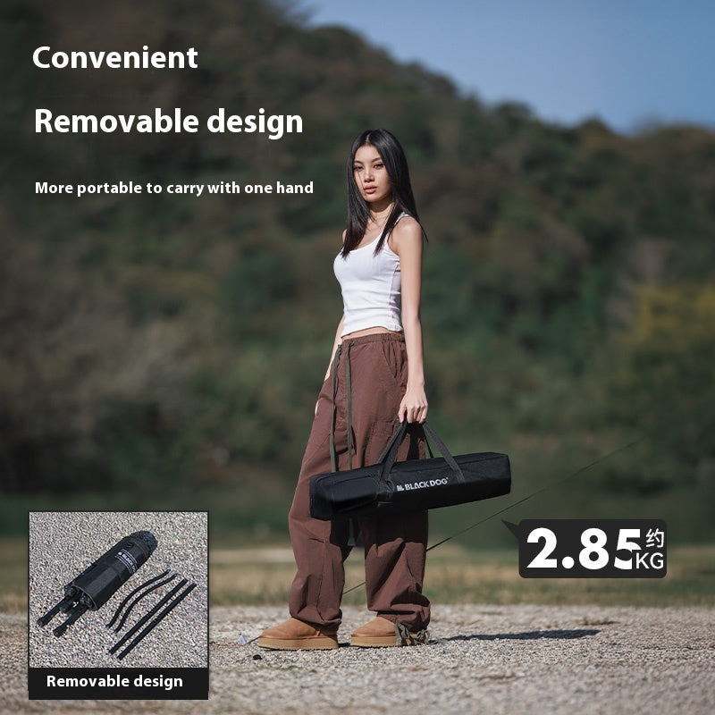 BLACKDOG Detachable Kermit Chair Portable Lightweight Detachable Seat Armchair Aluminum Alloy Outdoor Camping Fishing Folding Chair Load Bearing 120kg