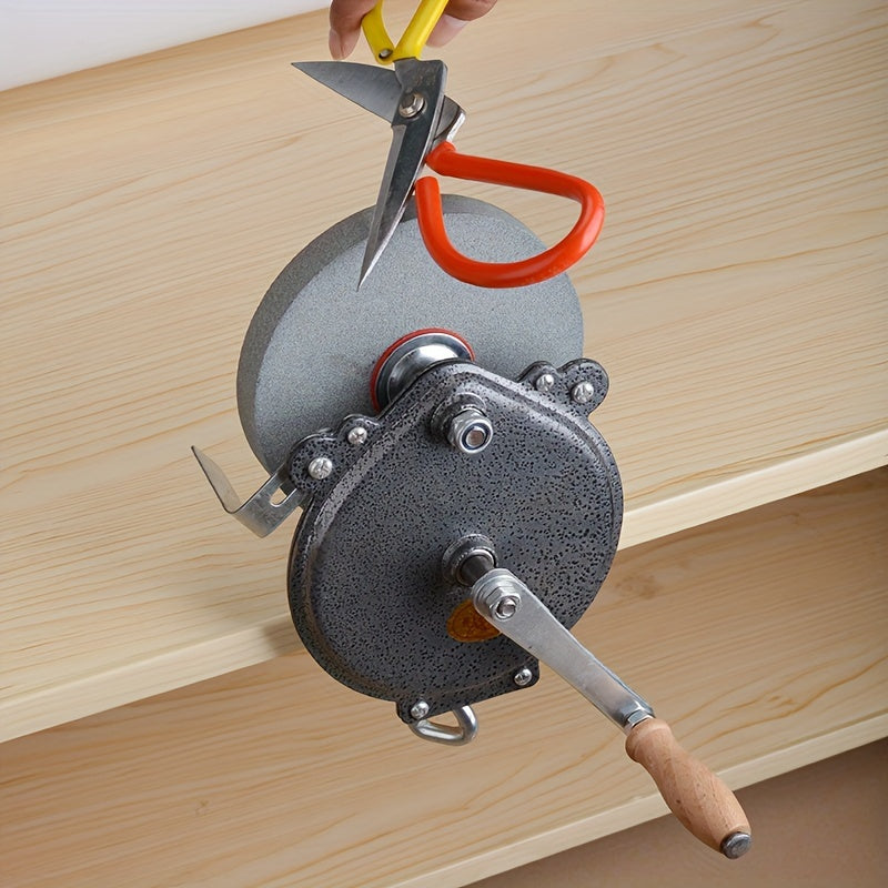 Vintage Hand Crank Knife Sharpener, No Electricity Needed – TJR7W3F
