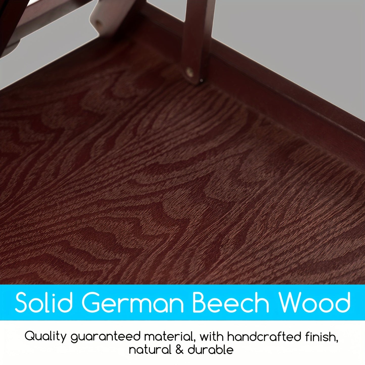 MEEDEN Walnut Finish Natural Beech Wood Tabletop Easel with Metal Lined Drawer - EUV0