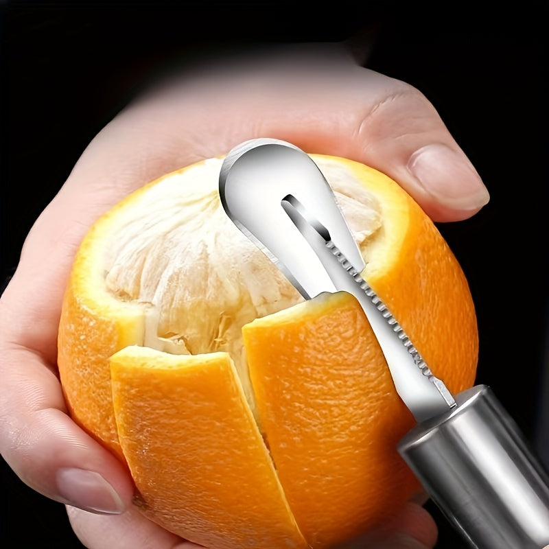 Ergonomic Stainless Steel Citrus Peeler, Easy Use TJR3P9X
